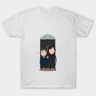 Sherlock and Watson at 221B Baker street T-Shirt